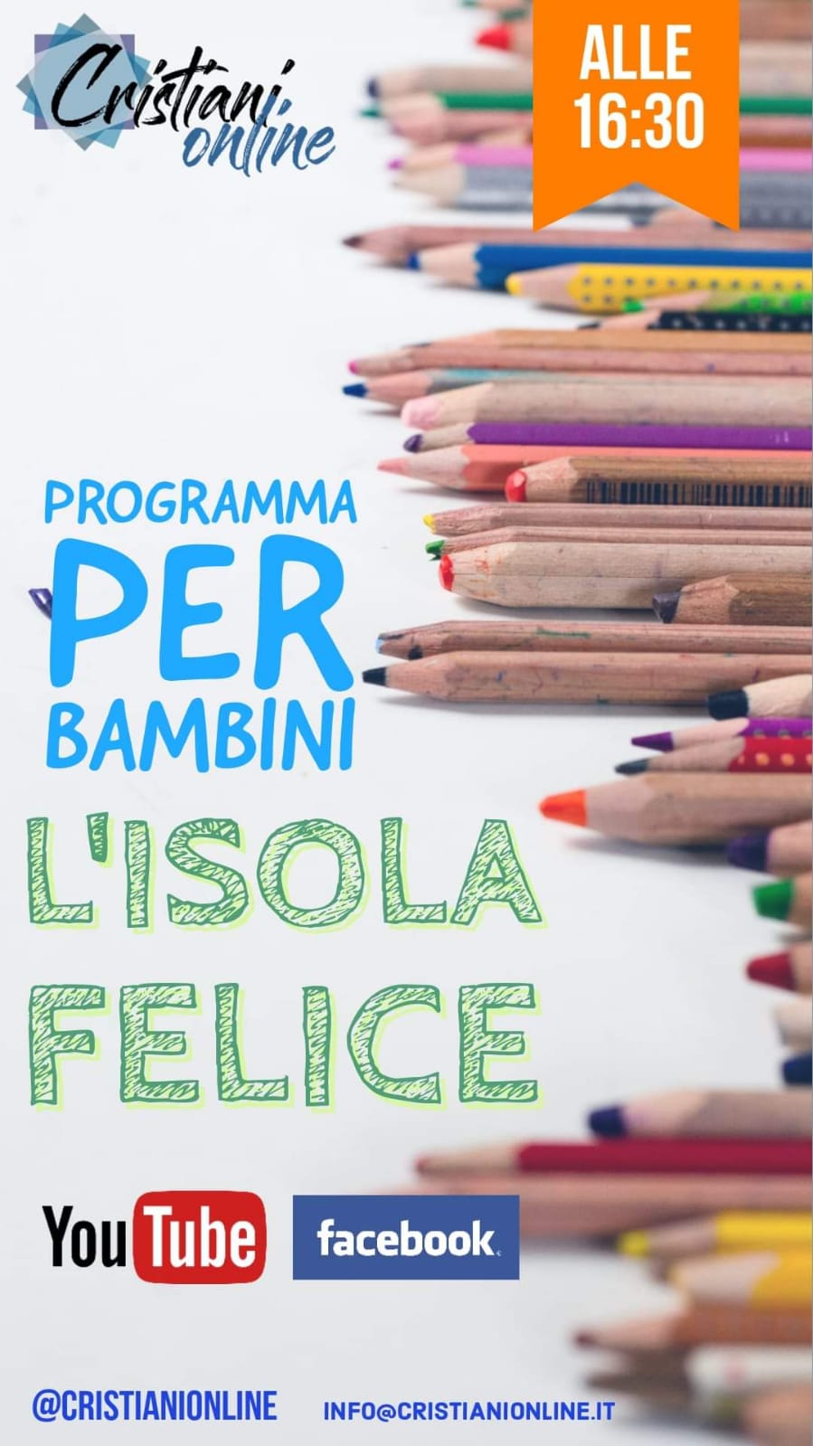 PROGRAMMA PER BAMBINI/RAGAZZI OGNI GIORNO ORE 16.30